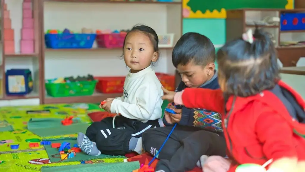 playgroup program kids at united preschool, satdobato kathmandu