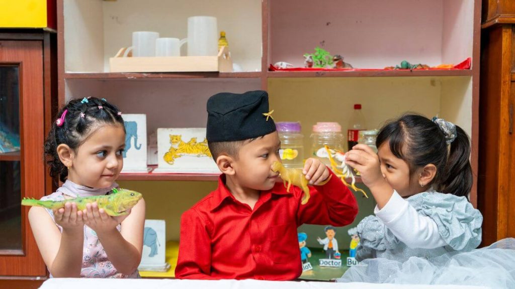 united preschool Science corner, Best prechool Kathmandu lalitpur