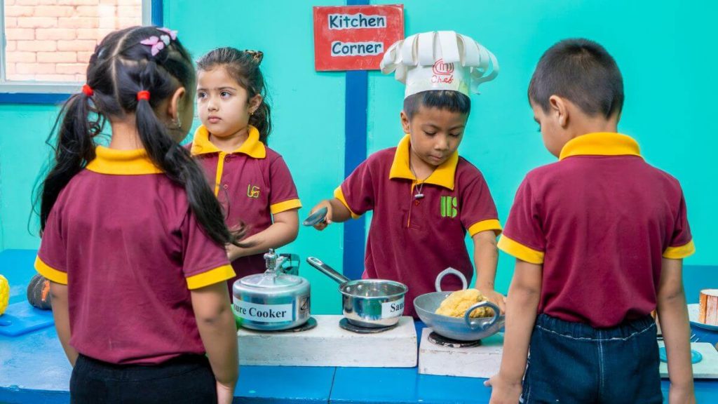 kitcher corner zone of united preschool curricular activities, best preschool for your kids